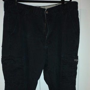Black Wrangler Men's Cargo Pants 38 x 30
